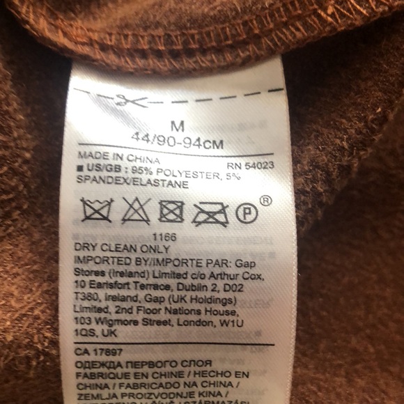 Banana Republic “Vegan” Suede Peplum Wrap Top - Picture 8 of 8